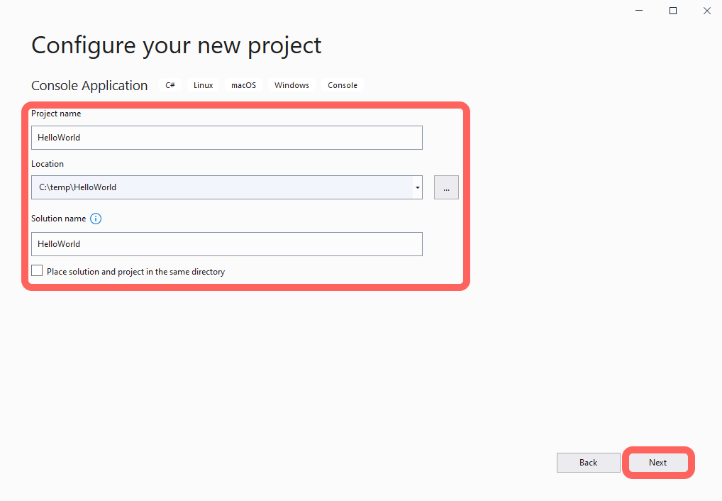 Visual Studio 2019 startup screen